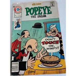 Charlton Vintage Popeye the Sailor Comic Book No‎ 131 Oct 1975 Bronze Age Wimpy